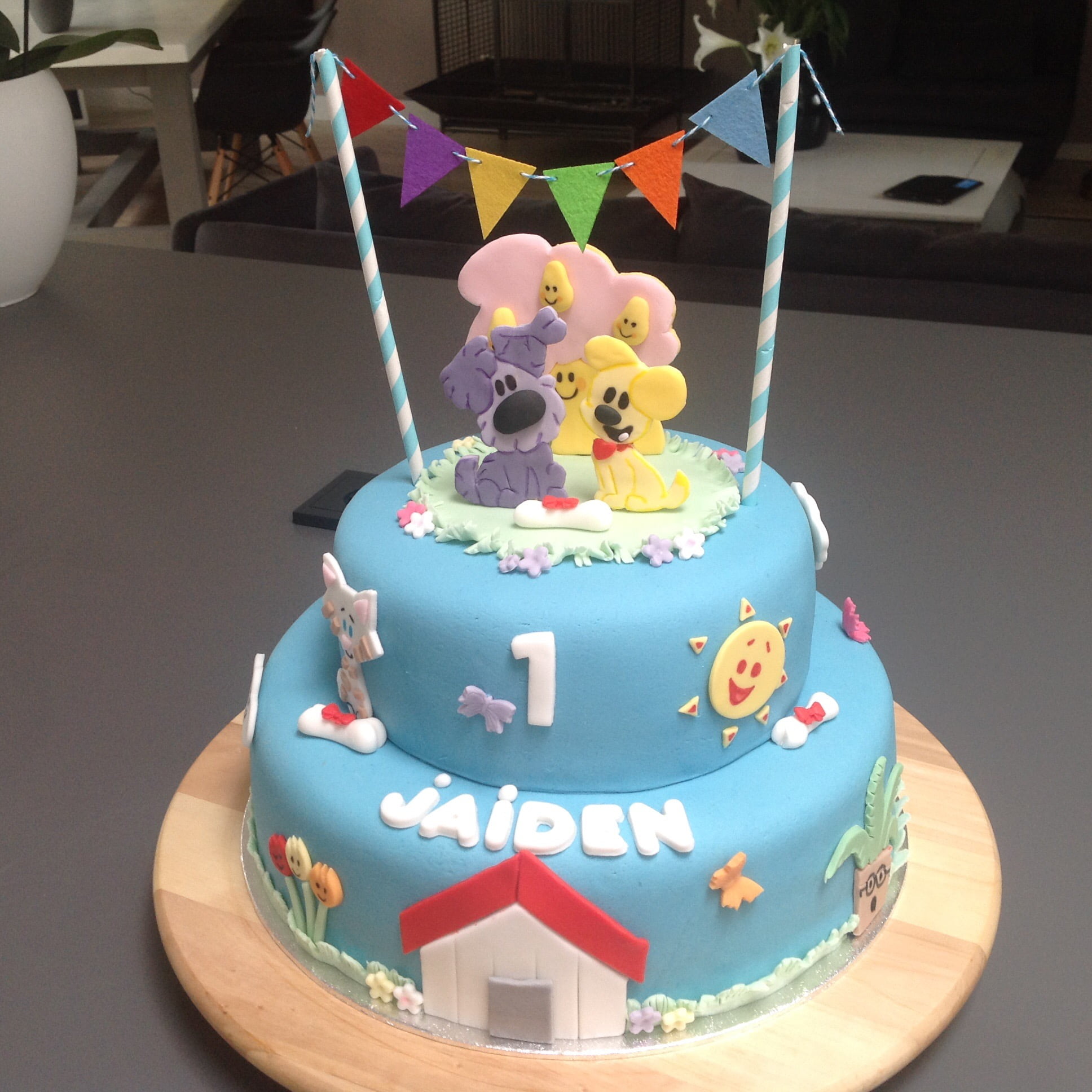 Afbeelding voor “Woezel en Pip taart”