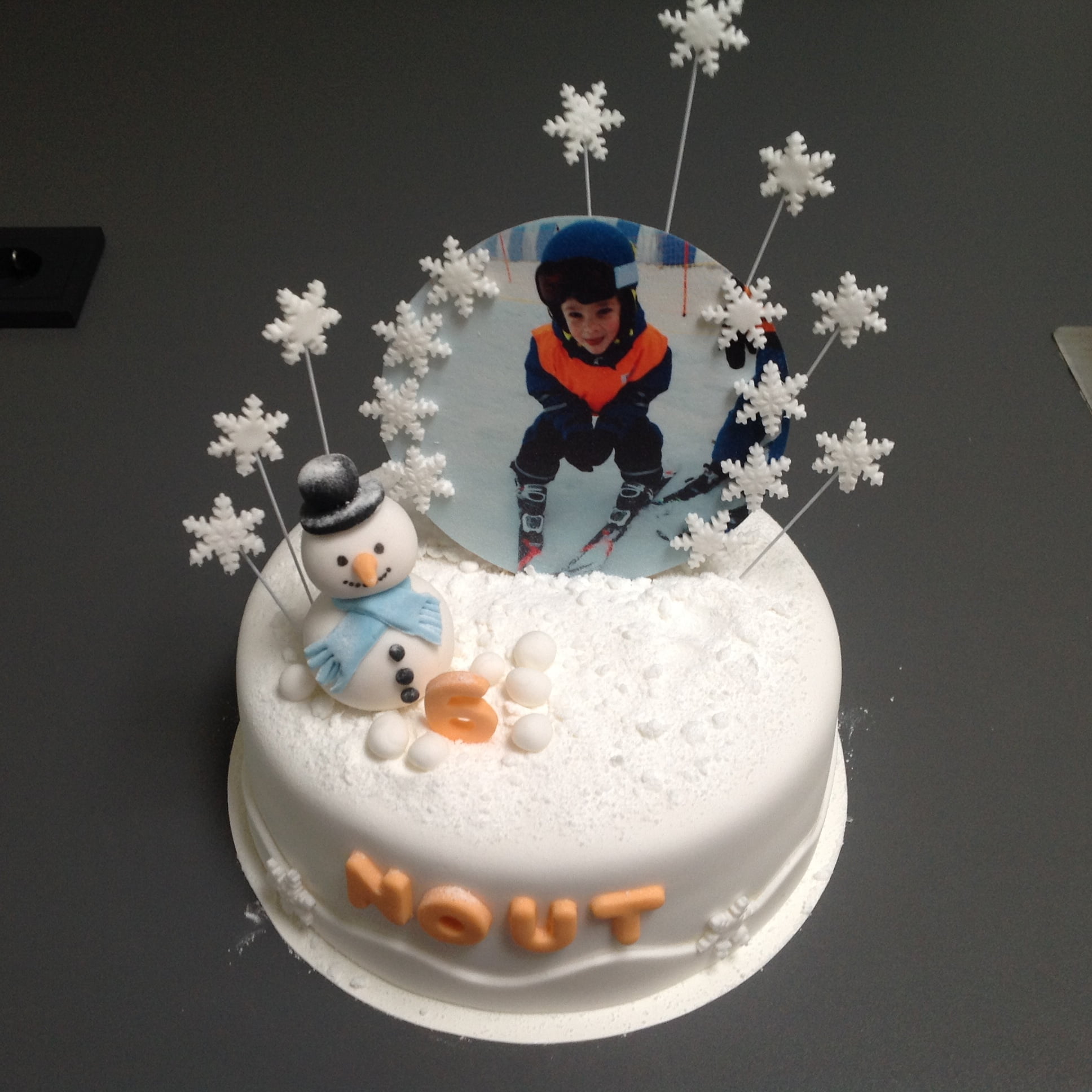 Afbeelding voor “Wintersport taart”