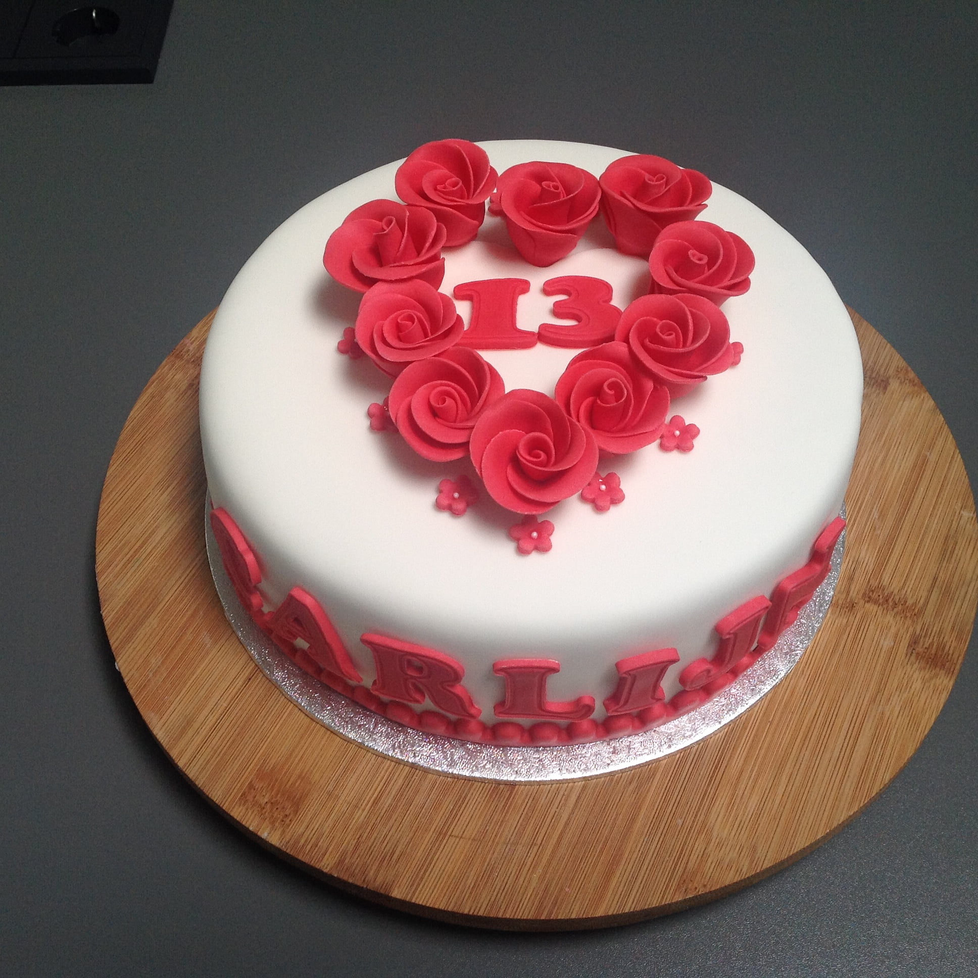 Afbeelding voor “Rozen taart”