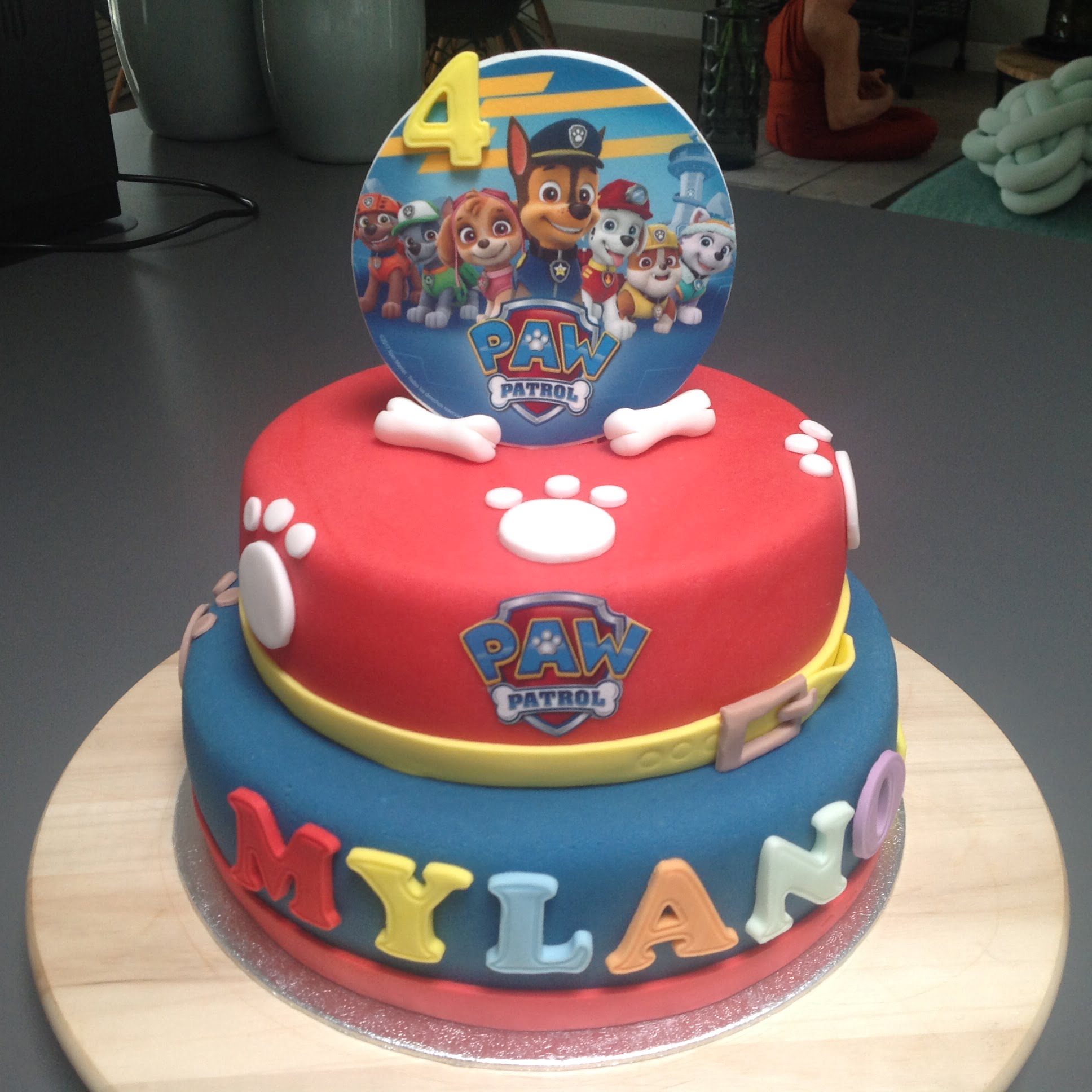 Afbeelding voor “Paw Patrol taart”