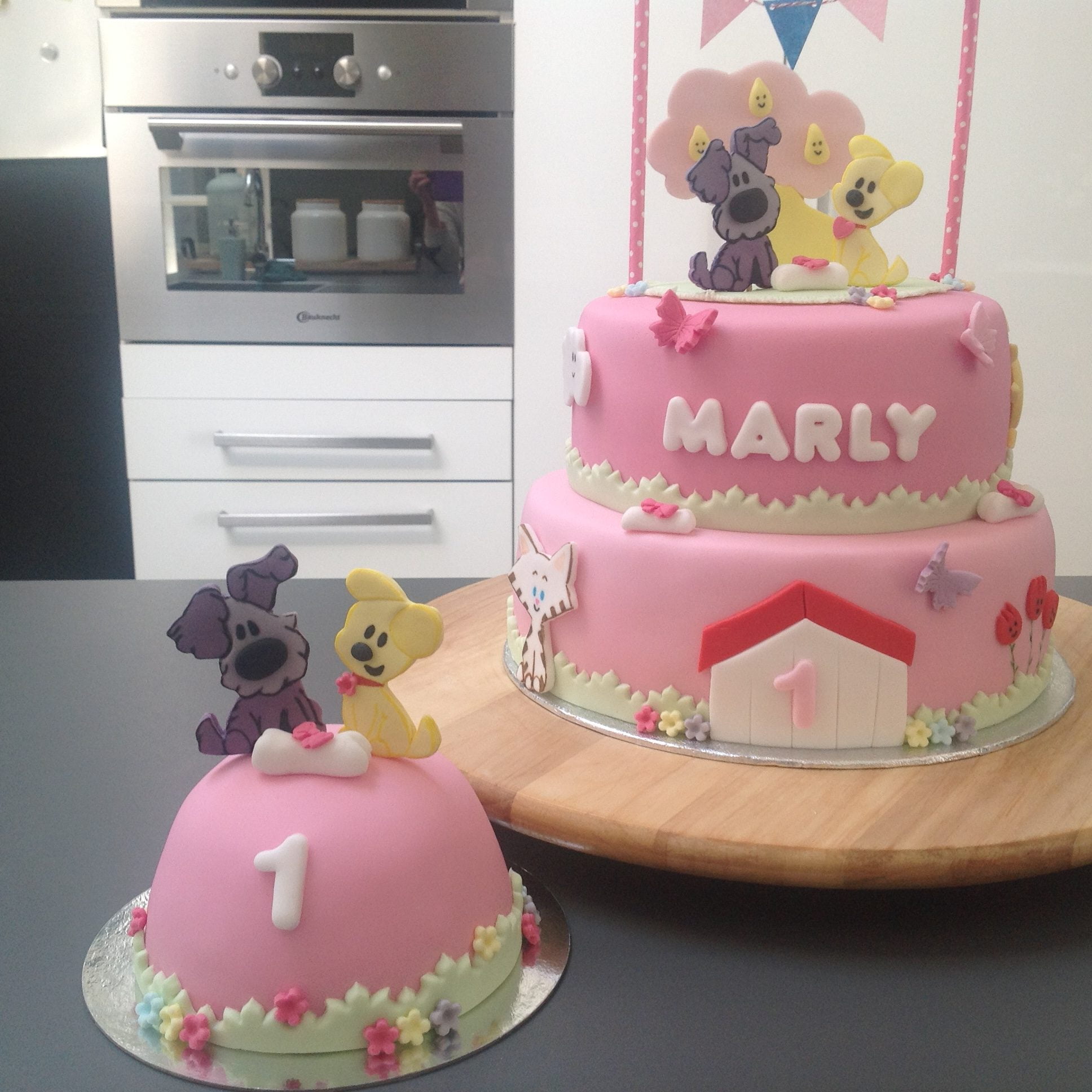 Afbeelding voor “Woezen en Pip taart”