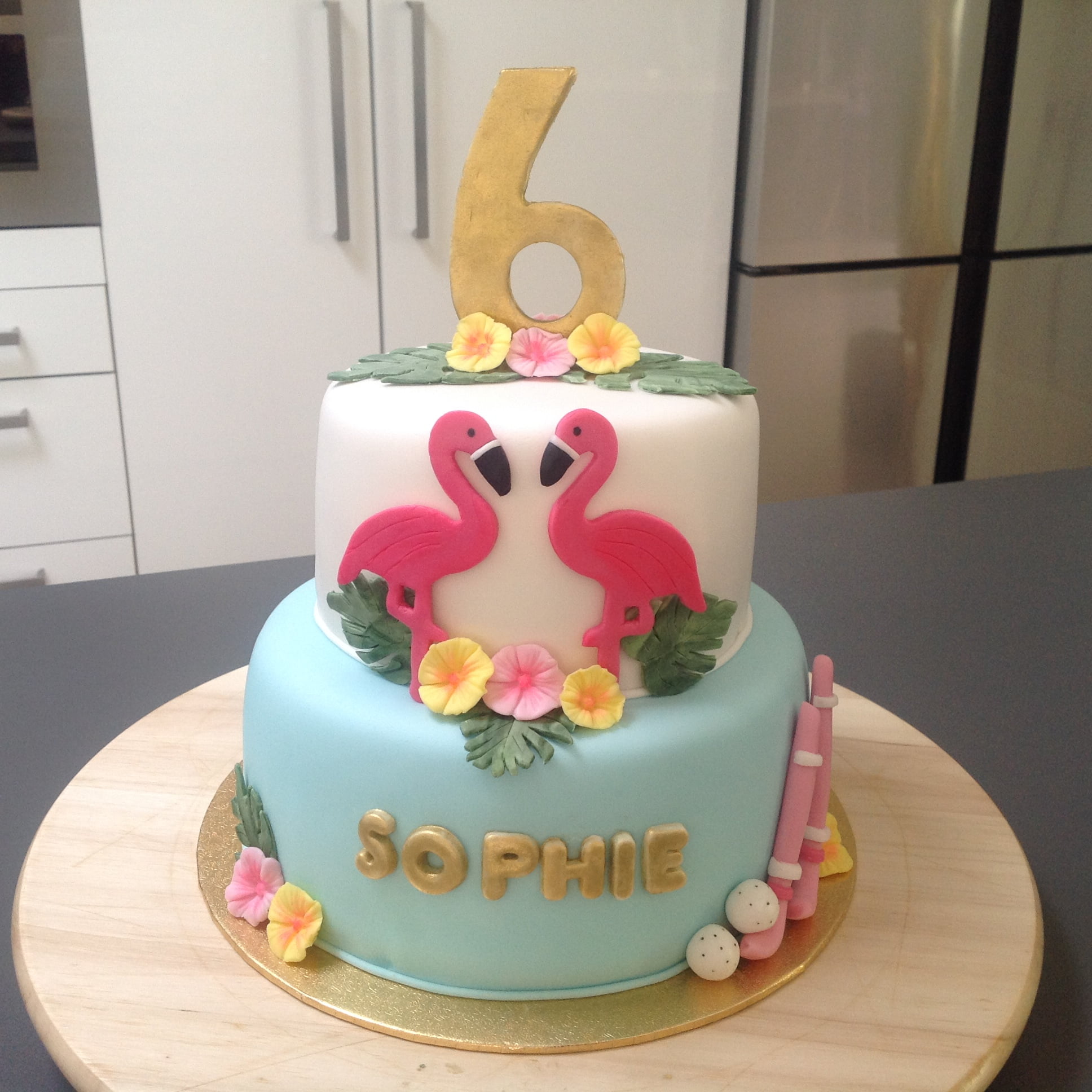 Afbeelding voor “Flamingo taart”