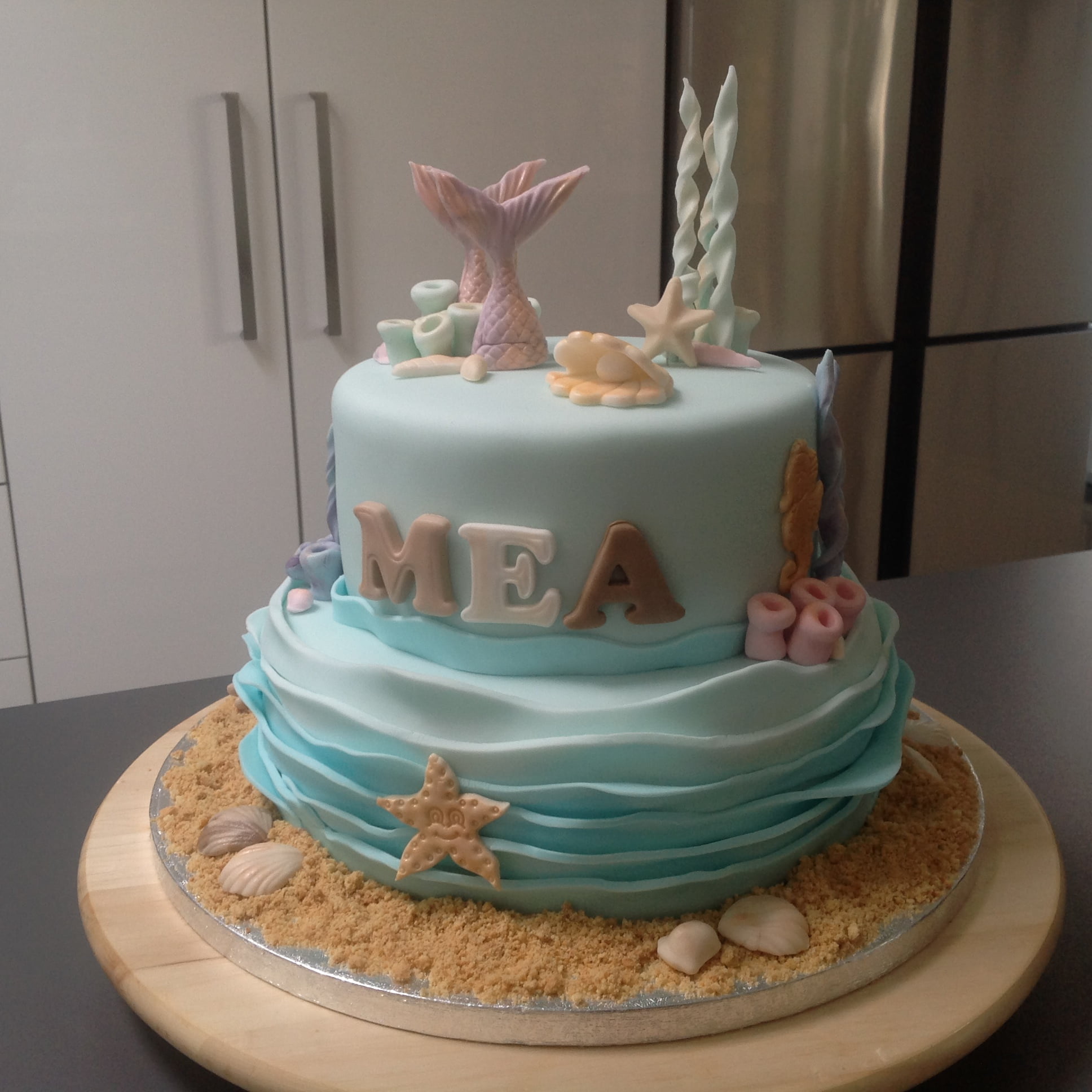 Afbeelding voor “Zeemeermin taart”