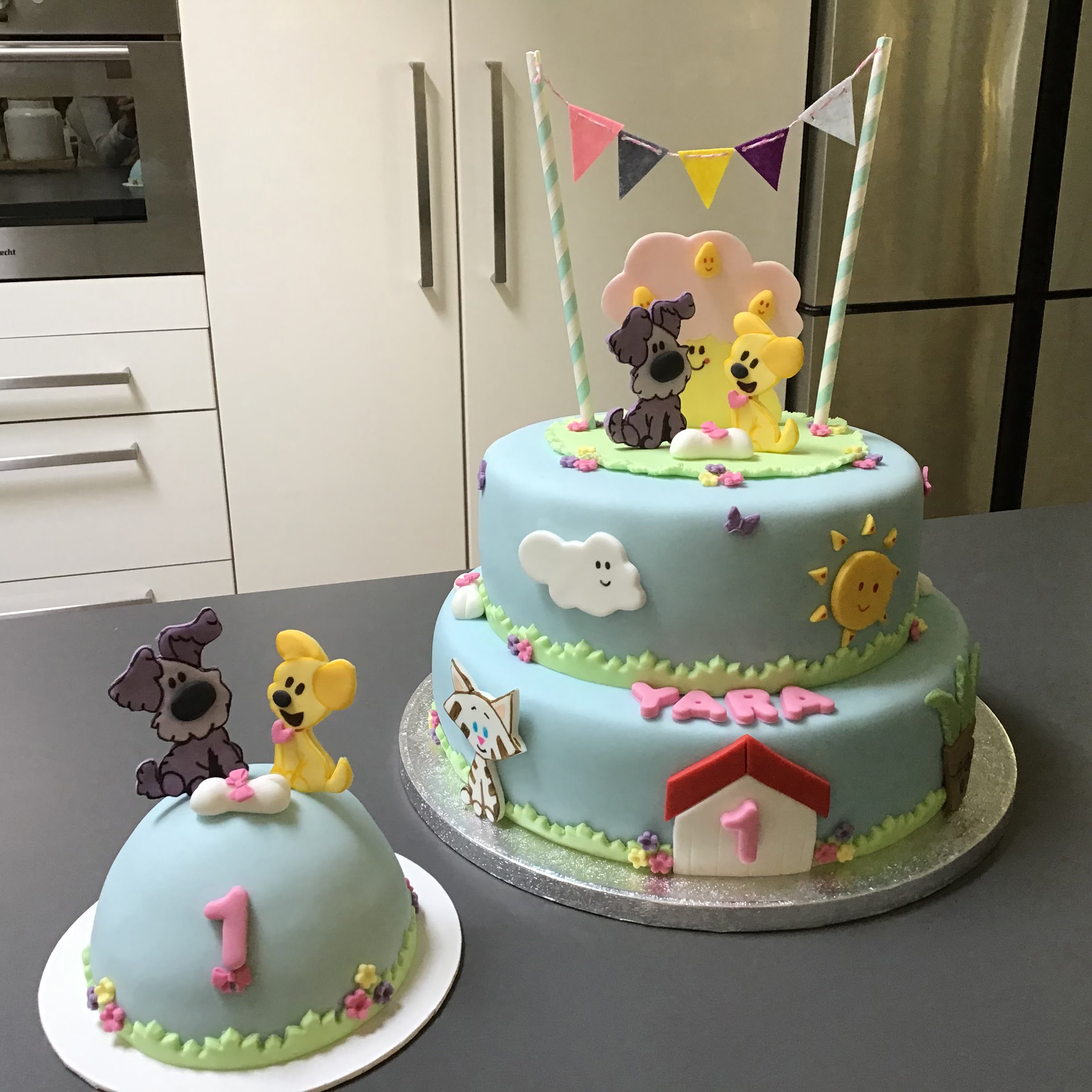 Afbeelding voor “Woezel en Pip taart”